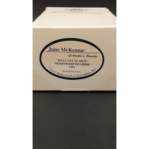 June McKenna 1996 Jolly Ole St. Nick Figurine COA Signed Collector's Society USA - Picture 10 of 12